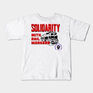 BlueCollarWriter Solidarity with Rail Workers Kids T-Shirt